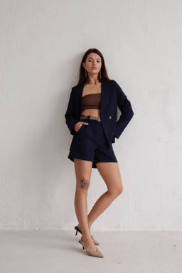 Костюм с шортами тёмно-синий - Martichelli фото 10