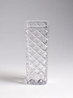 Ваза «Геометрия», диагональ, 15.5×5.5 см, стекло, прозрачная