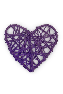 Декор Сердечко 12 см, в ассортименте Уценка (плохой прокрас) - Больше подарков фото 2