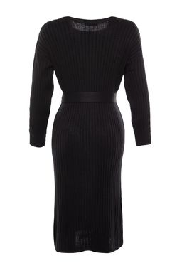 TRENDYOLMILLA Antrasit Mini Triko Kemerli Elbise TWOAW23EL00444  фото 25