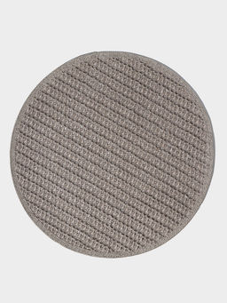 Салфетка сервировочная на стол Доляна «Кастилия», d=38 см, серая