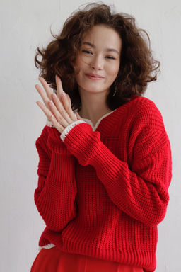 9823 Пуловер красный - Martichelli фото 8