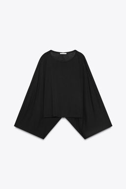 ASYMMETRIC FLOWING CAPE - Zara фото 11
