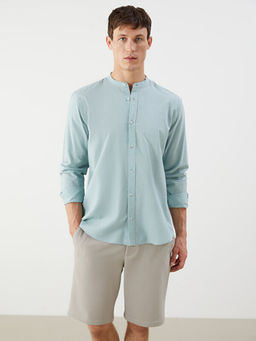 Rahat Kal?p Hakim Yaka Uzun Kollu Erkek G?mlek