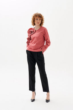 Блузка с декоративным элементом оригами Joan (Цвет: Ягодный) - Morozov Amavie фото 2