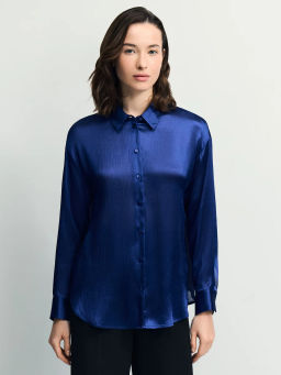 Базовая атласная блузка / Zarina  фото 4