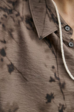 CAMISA FLUIDA ESTAMPADO ABSTRACTO / Marr?n - Zara фото 6