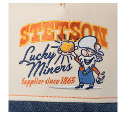 Бейсболка STETSON арт. 7741103K TRUCKER CAP LUCKY MINERS (кремовый / темно-синий)  фото 4