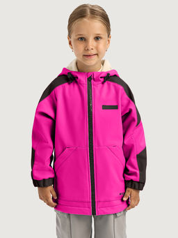 Ветровка 4л15226 фуксия/черный