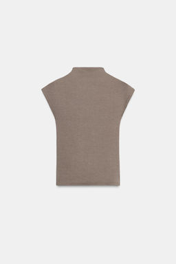 TOP CUELLO ALTO / Marr?n - Zara фото 7