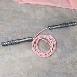 Скакалка скоростная Woohooo Soffio Pro / Silver-Pink / Длина 3m / Вес 176 g / уп48 - ГалеонТрейд фото 3