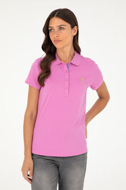 Женская фиолетовая базовая футболка Неожиданная скидка в корзине - U.s. polo assn фото 3