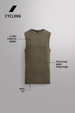 CAMISETA TANK PRIMERA CAPA GRAVEL / Gris topo