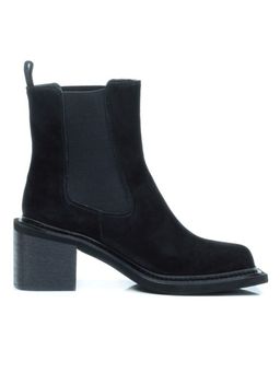 04-E21W-1B BLACK Ботинки зимние женские (натуральная замша, натуральный мех) - Фабричный китай фото 11