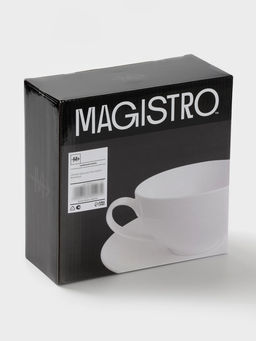 Чайная пара Magisto English tea party, 500 мл, фарфор, белая