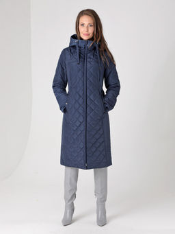 24316 Пальто дем. т.синий