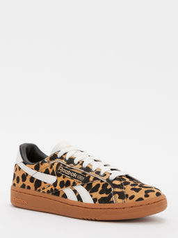 Женские кеды REEBOK CLUB C GROUNDS UK Артикул 4493683, леопардовый принт