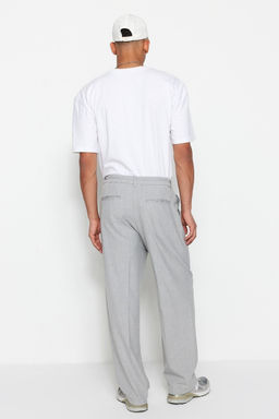 TRENDYOL MAN Gri Palazzo Lastik Belli Pileli Bol Kumas Pantolon TMNAW23PL00037 - Trendyolmilla фото 6