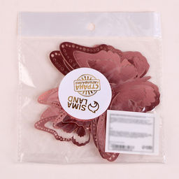 Цена за 2 шт. Топпер для торта «Бабочки», 12 штук, розовое золото