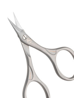 Frau Finger Ножницы маникюрные для ногтей изогнутые / Premium PS 22, матовые, ручная заточка, 9,2 см