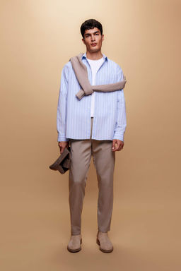 Jogger Pantolon Cepli Basic Duz Modal Dar Paca - Defacto фото 2