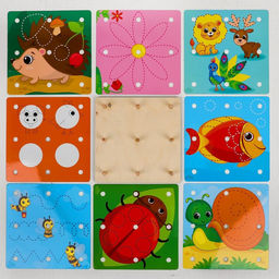 Геоборд с карточками Пиши-стирай. Животные - Лесная мастерская фото 6