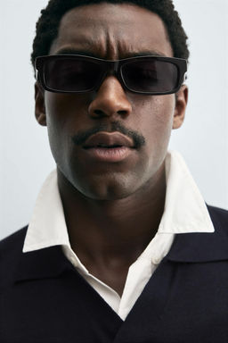 TEXTURED KNITTED POLO SHIRT - Zara фото 6