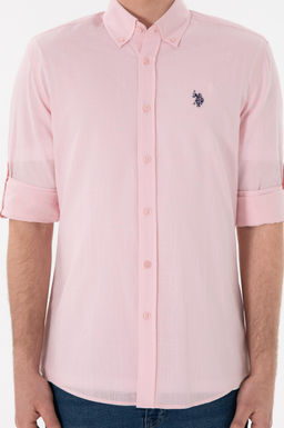 Erkek A__k Pembe Uzun Kollu Basic G_mlek Sepette S_rpriz _ndirim - U.s. polo assn фото 7