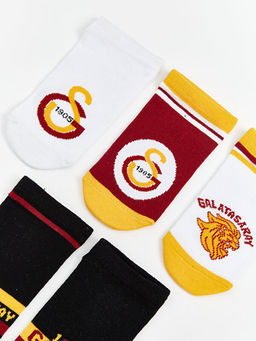 Galatasaray Desenli Erkek ?ocuk Patik ?orap 5li