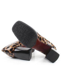 06-A126A-748PC BLACK/LEOPARD Туфли женские (натуральная кожа)