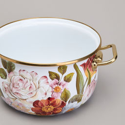 КАСТРЮЛЯ AGNESS ЭМАЛИРОВАННАЯ С КРЫШКОЙ, СЕРИЯ ФЛАНДРИЯ, 4,8Л, ДИА.22СМ  фото 6