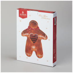 ТАРЕЛКА ЗАКУСОЧНАЯ AGNESS ПРЯНИЧНЫЙ ДОМИК 26*19,5*3,4 СМ (КОР=24ШТ.)  фото 2