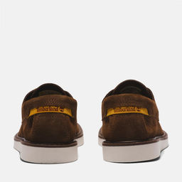 Мужские мокасины Timberland Newmarket Boat Shoe Leather коричневые  фото 4
