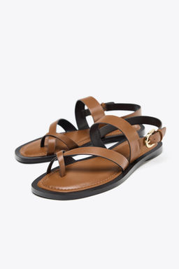 TOE-POST STRAPPY SANDALS - Zara фото 20