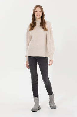 U. S. Polo Assn Женская кремовая водолазка с воротником - U.s. polo assn фото 4