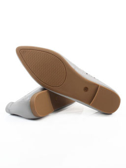 06-7388-66V GRAY Туфли летние женские "Лодочки" (натуральная кожа)