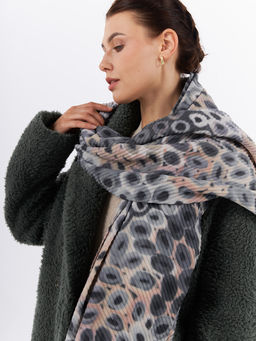 Большой, мягкий, тонкий и очень нежный двусторонний палантин с рисунком - Tantino фото 5