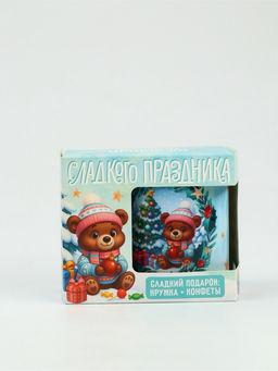 Детский сладкий новогодний подарок Пусть сбудутся мечты: кружка и конфеты, 150 г