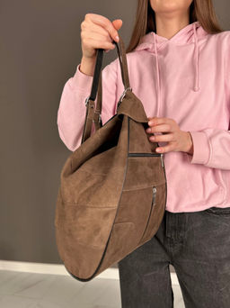 Сумка-рюкзак женская из телячьей кожи