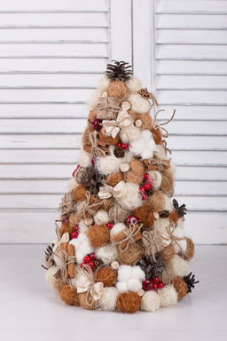 Blumentag BMG-30 MIX Сизалевое волокно 30 г  3 г 06 Белый/св.коричневый/коричневый