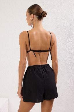 TRENDYOLMILLA Beyaz Dokuma Y?rtmacl? Plaj Sort TBESS25SR00002  фото 5