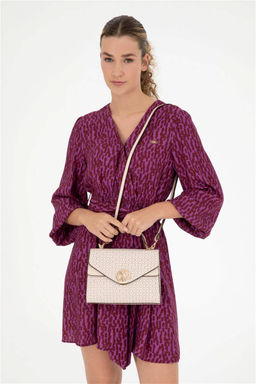 Женская бежевая сумка