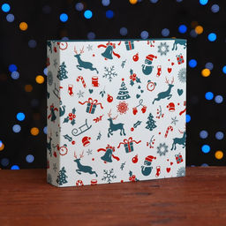 Коробка под 8 конфет и шоколад «С Новым годом!», 17.5×17.5×3.5 см