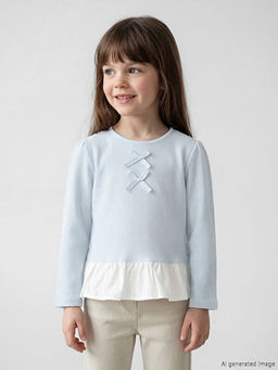 Fiyonk Detayl? K?z ?ocuk Ti??rt