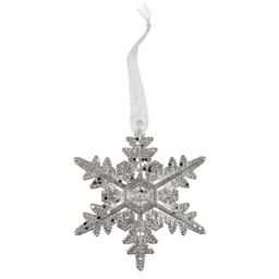 "SNOWEEKON" SNW-D151 Елочная игрушка 5 х 1 шт. СК/Распродажа №04 снежинка (под серебро)