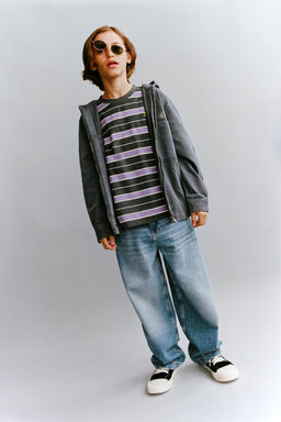 FRAYED COTTON TRAINERS