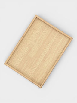 Подносы Доляна, набор 3 шт., 40×30 см, 35×25 см, 30×20 см, дерево, бежевые