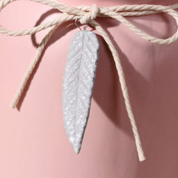 Ваза для цветов «Домашняя», бантик с листочком, 9×10×20 см, керамика, МИКС