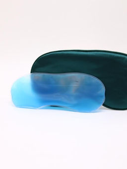 Маска для сна гелевая "Silk dreams", green