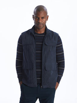 Standart Kal?p Dik Yaka Erkek Yelek